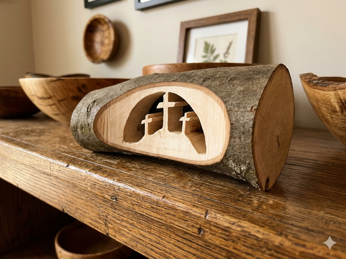 3 Crosses in a Log