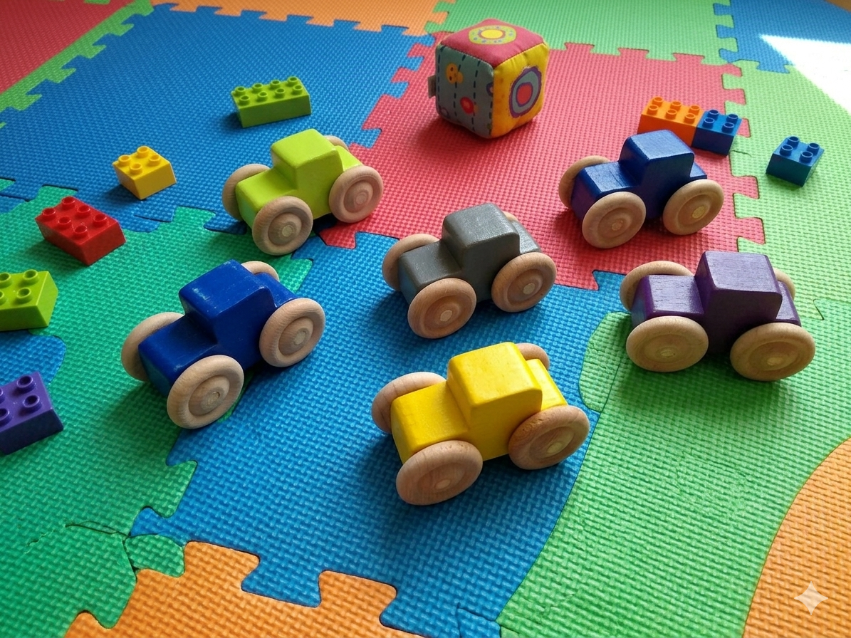 Mini Pocket Car – Handmade Wooden Toy Car for Kids | Montessori Travel Toy | Sensory & Imaginative Play - Image 3