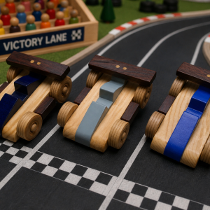 Handcrafted Wooden Race Car – Artisan Toy for Imaginative Play