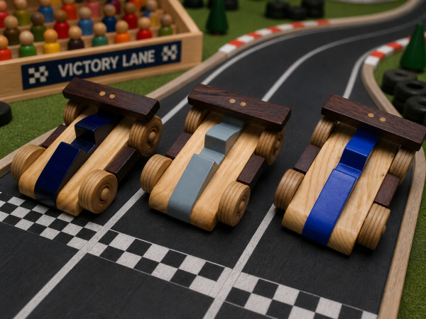 Handcrafted Wooden Race Car – Artisan Toy for Imaginative Play